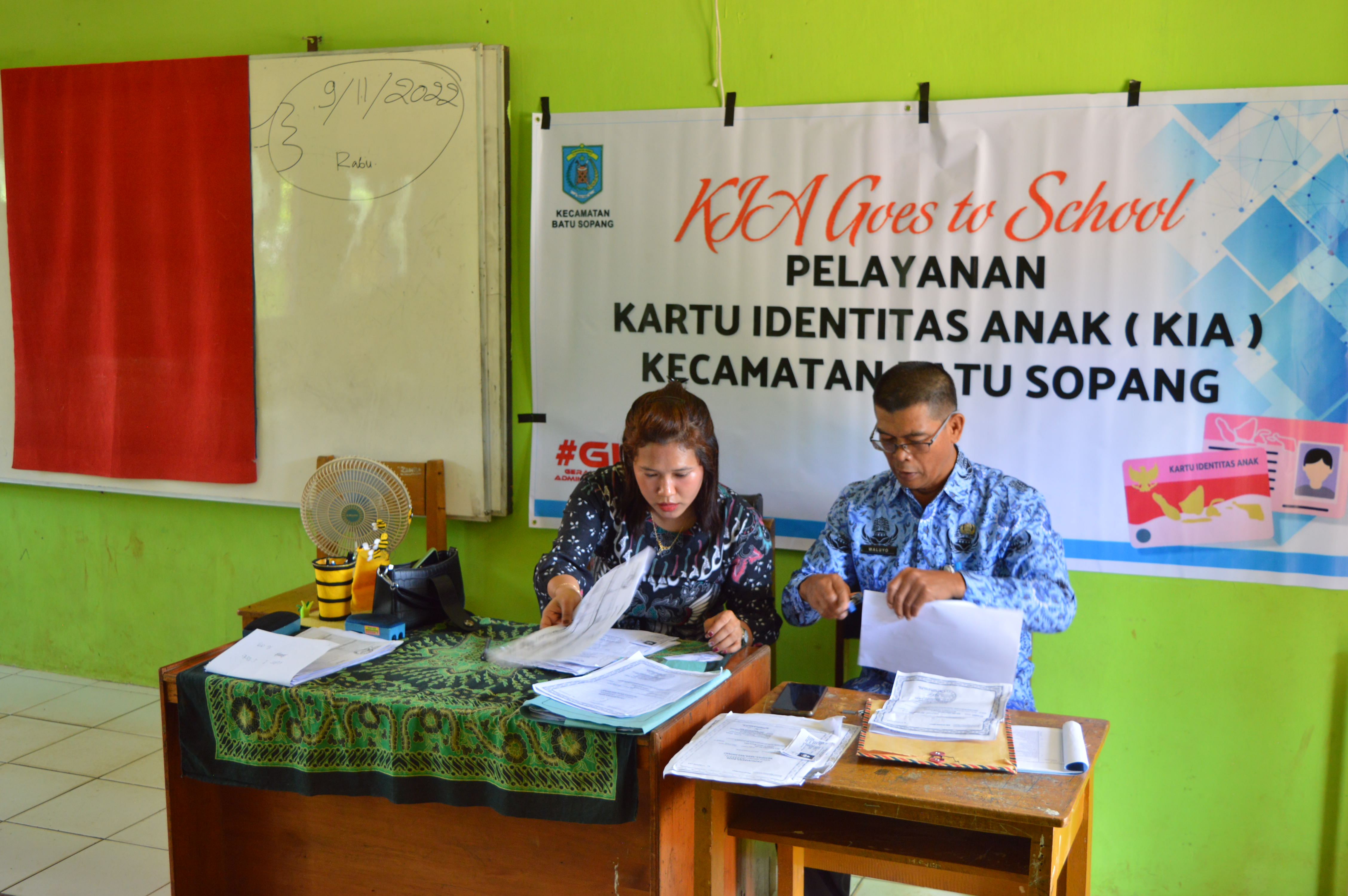 Pelayanan KIA Goes to School Kecamatan Batu Sopang